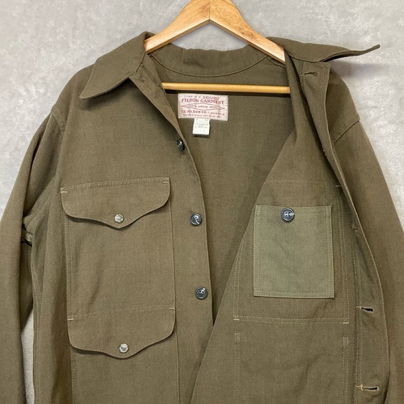 Filson Vintage Wool Jacket Forestry Cloth Men’s 42 Medium Green Lot 16 Cruiser - Picture 6 of 7